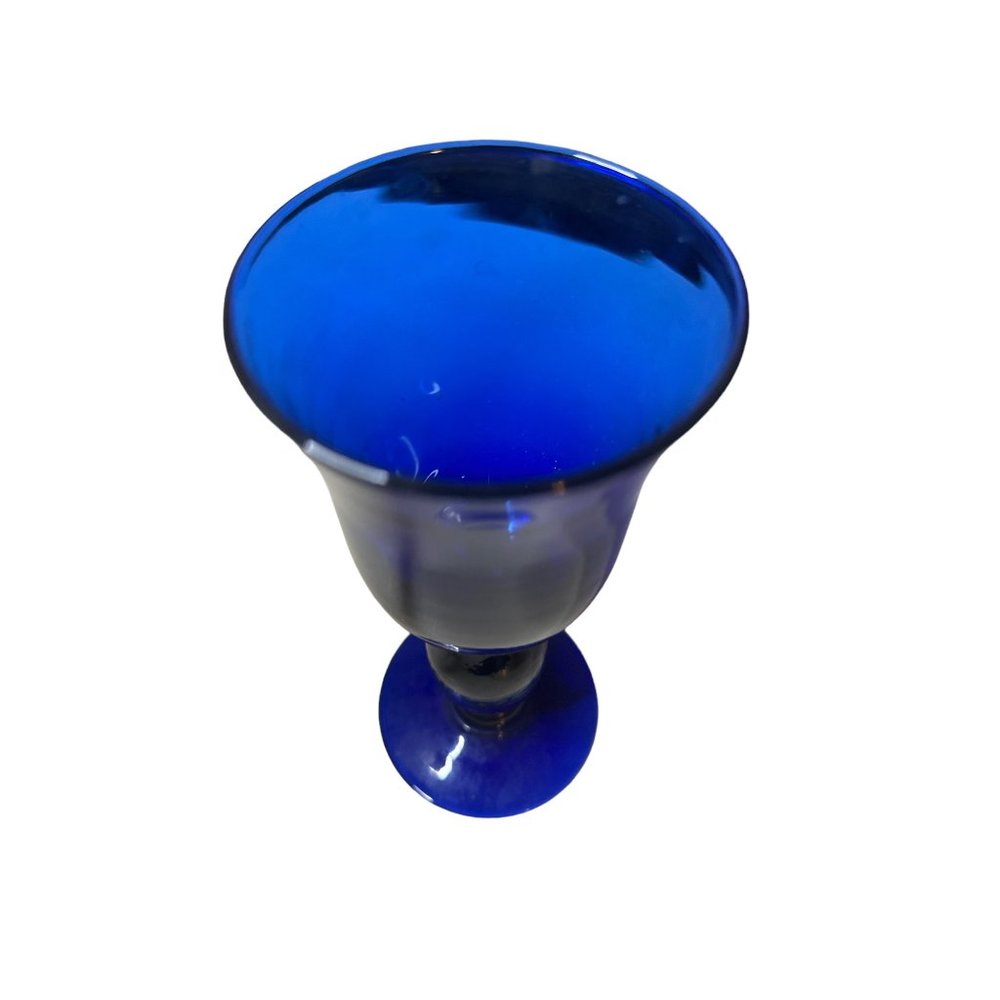 Cobalt Blue Stemware wine glass or water goblet